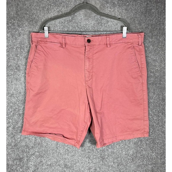 GAP Essential Khaki 10" Shorts Mens Size 40 Stretch Salmon‎ Pink - Picture 1 of 14